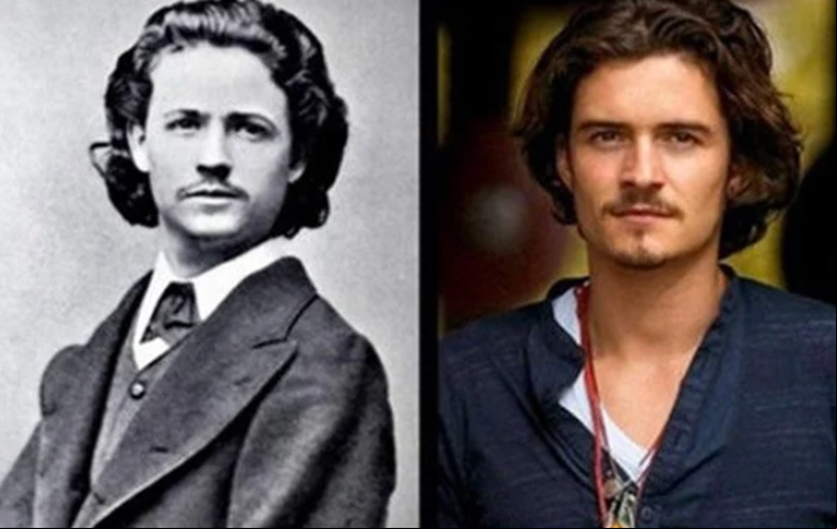 Este é Nicolae Grigorescu (1838-1907), que foi um pintor romeno. Dizem que ele é a cara do ator americano Orlando Bloom, conhecido por filmes como Senhor dos Anéis e Piratas do Caribe.